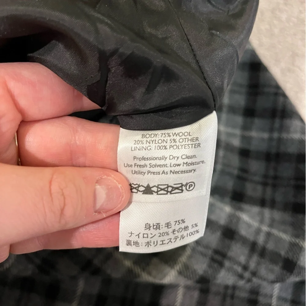Eddie Bauer Mercer Fit Wool Blend Plaid Skirt - Tall Fit